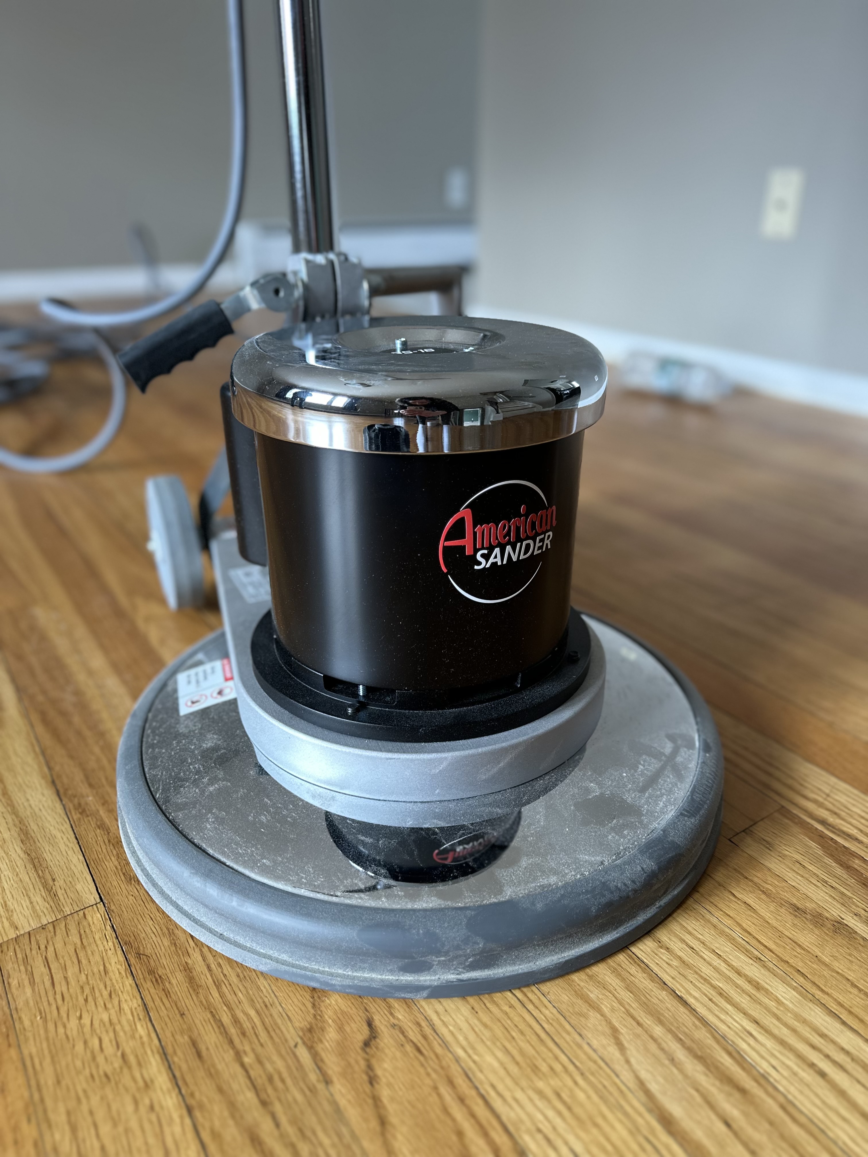 Hardwood floor buff and recoat